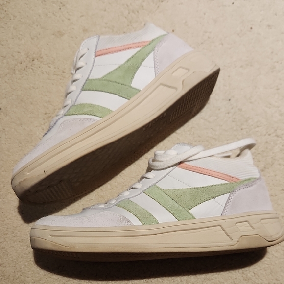 Gola Women's Sneakers in White, Green, and Pink - Picture 3 of 3